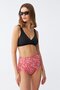 Women's Padded High Waist Bikini Set - Black