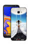 غطاء حماية لهاتف Samsung Galaxy J4 Core بتصميم فن مدينة الغيوم القمرية