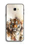 غطاء حماية لهاتف Samsung Galaxy J4 Plus بتصميم فن تجريدي من جلد الفهد - 2