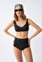 Women's Black Padded High Waist Bikini Set - 4