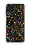 Samsung Galaxy M53 Protective Case Cover Music Fabric Pattern - 2