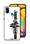 غطاء حماية لهاتف Samsung Galaxy M30s بتصميم فن الأرض والفضاء