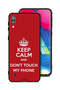 Samsung Galaxy M10 Protective Case Cover Keep Calm And Dont Touch My Phone