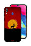 Samsung Galaxy M20 Protective Case Cover Deer And Moon Artwork