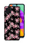 Samsung Galaxy M22 Protective Case Cover Portrait Flowers Pattern