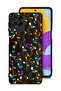 Samsung Galaxy M53 Protective Case Cover Music Fabric Pattern