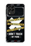 Samsung Galaxy M53 Protective Case Cover Caution Never Touch My Phone - 2