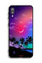 Samsung Galaxy M10 Protective Case Cover Moon In Night Art - 2