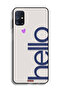Samsung Galaxy M51 Protective Case Cover Hello - 2