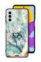Samsung Galaxy M52 5G Protective Case Cover Hearts In Ring Art