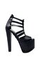 Kindep High Heels (18 cm) Platform (7 cm) Women's Shoes Black - 2