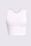 Women's Sleeveless Wide Collar Crop Color T-Shirt Vr.L23.17.317.Y01 - 8