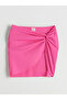Pink Women's Pareo with Elastic Waist and Drawstring - 5