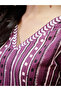كورتا مخططة مع شق جانبي - 6