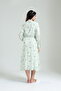 Water Green Patterned Special Design 100% Cotton Summer Woven Maternity Maternity Dressing Gown Nightgown Set - 8