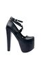 Kindep High Heels (18 cm) Platform (7 cm) Women's Shoes Black