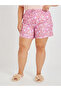 Plus Size Back Graphic Print T-Shirt and All-Over Fruit Print Shorts Set - 6