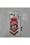 Auto Mirror Ornament Handmade Beaded Plexiglass Antalya 07. Visually Available on the Front and Back Face. - 2