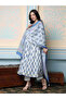 Floral Print Kurta with Trousers and Dupatta Set - 5