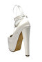 Kindep High Heels (18 cm) Platform (7 cm) Women's Shoes White - 4