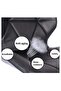 Nixa 3 Piece Adjustable Square Mdf Wood Bar Table Set With 2 Diamond Style Bar Chairs, Black - 4