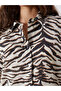 Nevavm Zebra Patterned Oversize Women's Shirt with a Difference - 3