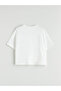 Crew Neck Girl's Crop T-Shirt - 2