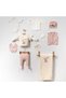 Boxed 100% Organic Cotton 10-Piece Baby Girl Lace Collar Embossed Flower Pattern Hospital Discharge Bodysuit Set - 2
