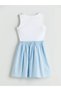 Lcw Kids White Crew Neck Girls' Dress - 2