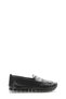 Tugerdi Black Genuine Leather Rubber Sole Comfortable Women's Casual Shoes Tg096092617401221028 - 4