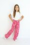 Girl's Wrinkled Fabric Wide Leg Comfortable Model Single Bottom (Pack of 3) - 2