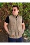 Men's Light Khaki Seasonal Breathable Quick Dry Multi-Pocket Tactical Sleeveless Vest 25Eylkjpbl - 4