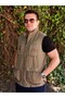 Men's Light Khaki Seasonal Breathable Quick Dry Multi-Pocket Tactical Sleeveless Vest 25Eylkjpbl - 5