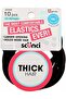 Thick Hair Elastics No Damage Hair Tie - Black 10 pcs