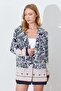 Women's Black Skirted Juicy Blazer Jacket - 3