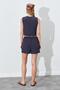 Women's Anthracite Sleeveless Blouse Shorts Set - 8
