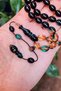 8X11 mm Ayhan Turan Master Craftsmanship Color Filter Fire Amber Prayer Beads - 2