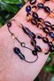 8X11 mm Ayhan Turan Master Crafted Navy Blue Transparent Fire Amber Prayer Beads - 2