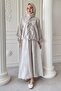 Stone Suit with Tie Detail Skirt