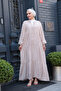 Women's Geometric Wave Patterned Dress Mink - 2