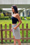 Women's Linen Blend Comfortable Flowing Striped Shorts - 7