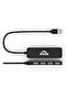 USB HUB 4-Port USB 3.0 Hub, Ultra-Slim Data USB Hub with 10MM Extended Cable , for MacBook