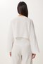 Linen Blouse Pants Set with Tie Detail Ecru Lbv0068 - 6