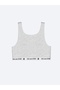Lcw Kids Gray Printed Girl's Bustier 2-Piece - 4
