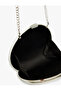 Asymmetrical Metallic Bag with Chain Strap - 3