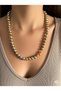 Stainless Steel Gold & Silver Color Ball Bead Women's Necklace – Stylish and Elegant Design - 2