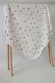 Ekru Flowery 100% Cotton 80X90 cm Double Layer Baby Blanket - 3