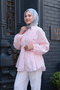 Women's Front Pleat Detail Voile Shirt Pink - 5