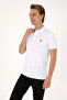 Men's Slim Fit Polo Neck White Basic T-Shirt 50310669-Vr013 - 3