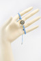 Baby Blue Elevator Gold Zircon Stone Evil Eye Bracelet, Gift Bracelet - 6